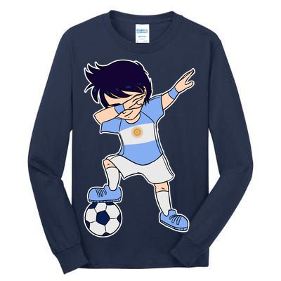 Argentinian Dabbing Soccer Boy Argentina Tall Long Sleeve T-Shirt