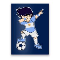 Argentinian Dabbing Soccer Boy Argentina Poster
