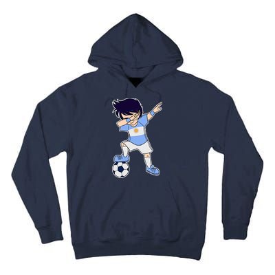 Argentinian Dabbing Soccer Boy Argentina Tall Hoodie