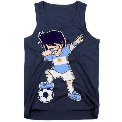 Argentinian Dabbing Soccer Boy Argentina Tank Top