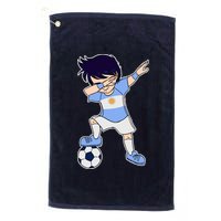 Argentinian Dabbing Soccer Boy Argentina Platinum Collection Golf Towel