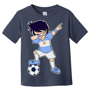 Argentinian Dabbing Soccer Boy Argentina Toddler T-Shirt