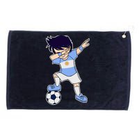 Argentinian Dabbing Soccer Boy Argentina Grommeted Golf Towel