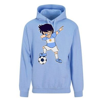 Argentinian Dabbing Soccer Boy Argentina Unisex Surf Hoodie