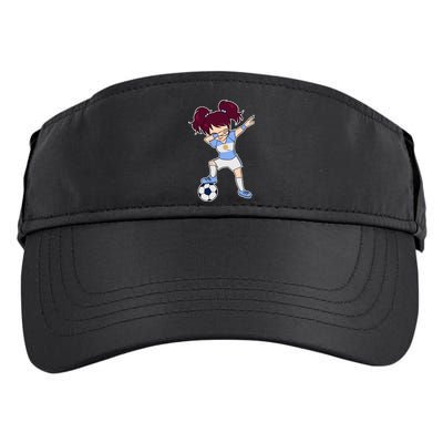 Argentinian Dabbing Soccer Gril Argentina Adult Drive Performance Visor