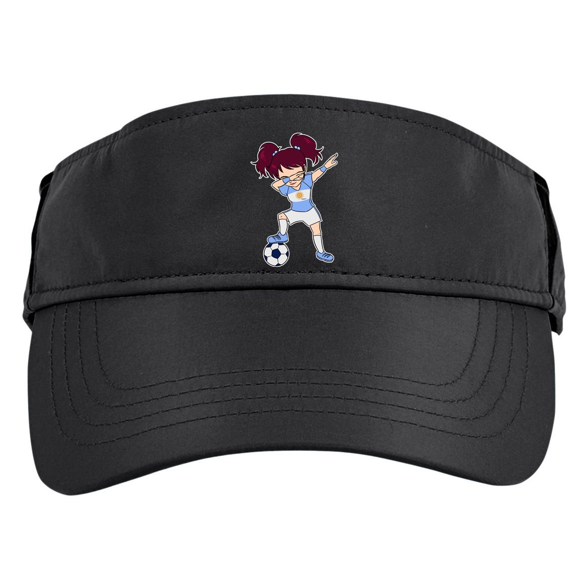 Argentinian Dabbing Soccer Gril Argentina Adult Drive Performance Visor
