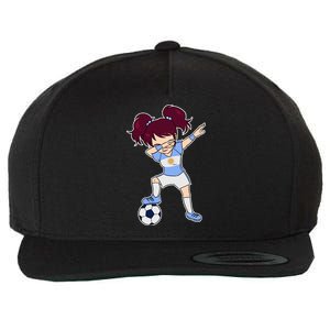 Argentinian Dabbing Soccer Gril Argentina Wool Snapback Cap