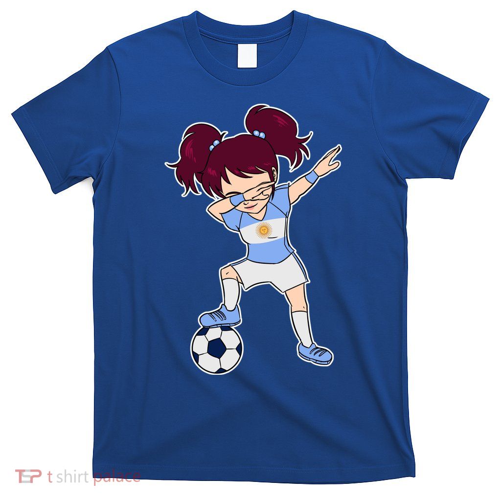 Argentinian Dabbing Soccer Gril Argentina T-Shirt