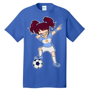 Argentinian Dabbing Soccer Gril Argentina Tall T-Shirt