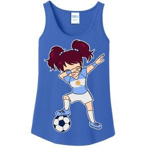 Argentinian Dabbing Soccer Gril Argentina Ladies Essential Tank