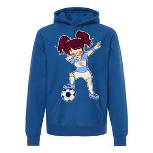 Argentinian Dabbing Soccer Gril Argentina Premium Hoodie