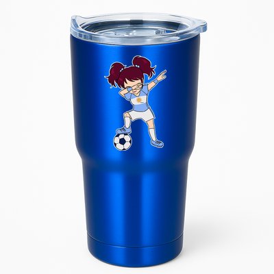 Argentinian Dabbing Soccer Gril Argentina Tumbler