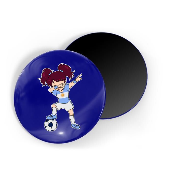 Argentinian Dabbing Soccer Gril Argentina Magnet