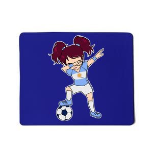 Argentinian Dabbing Soccer Gril Argentina Mousepad