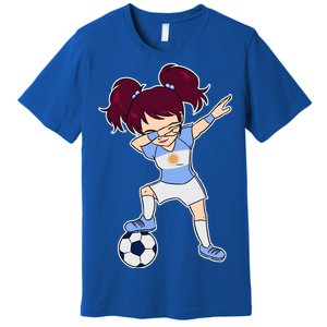 Argentinian Dabbing Soccer Gril Argentina Premium T-Shirt