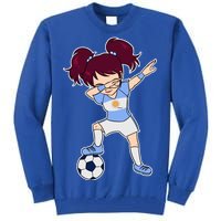 Argentinian Dabbing Soccer Gril Argentina Tall Sweatshirt