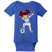 Argentinian Dabbing Soccer Gril Argentina Baby Bodysuit