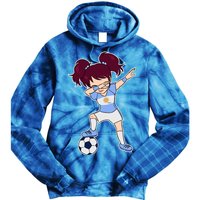 Argentinian Dabbing Soccer Gril Argentina Tie Dye Hoodie