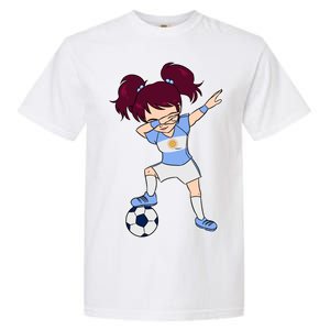 Argentinian Dabbing Soccer Gril Argentina Garment-Dyed Heavyweight T-Shirt