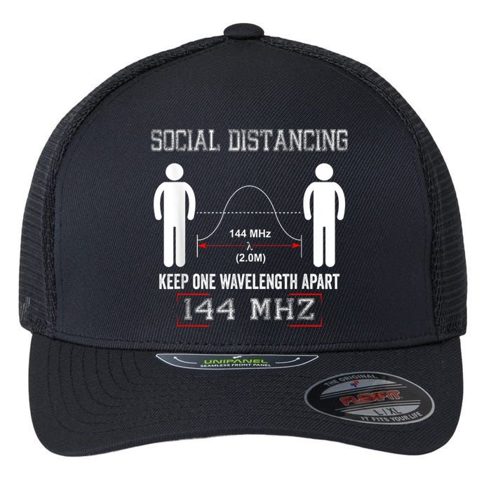 Amateur Radio Ham Social Distancing Ham Radio Operator Flexfit Unipanel Trucker Cap