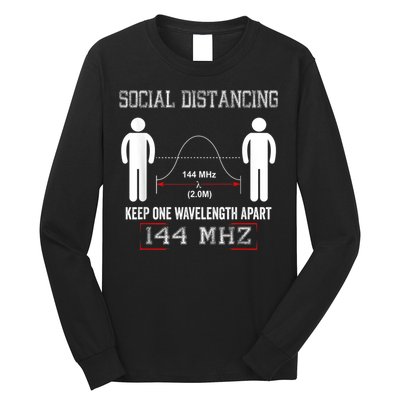 Amateur Radio Ham Social Distancing Ham Radio Operator Long Sleeve Shirt