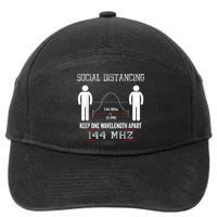 Amateur Radio Ham Social Distancing Ham Radio Operator 7-Panel Snapback Hat