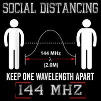 Amateur Radio Ham Social Distancing Ham Radio Operator 7-Panel Snapback Hat