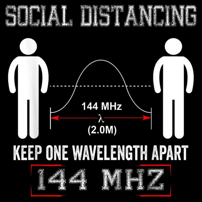 Amateur Radio Ham Social Distancing Ham Radio Operator 7-Panel Snapback Hat