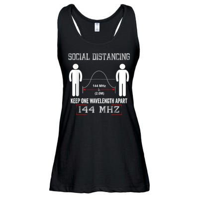 Amateur Radio Ham Social Distancing Ham Radio Operator Ladies Essential Flowy Tank