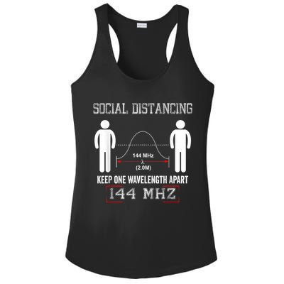 Amateur Radio Ham Social Distancing Ham Radio Operator Ladies PosiCharge Competitor Racerback Tank