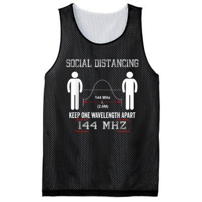 Amateur Radio Ham Social Distancing Ham Radio Operator Mesh Reversible Basketball Jersey Tank