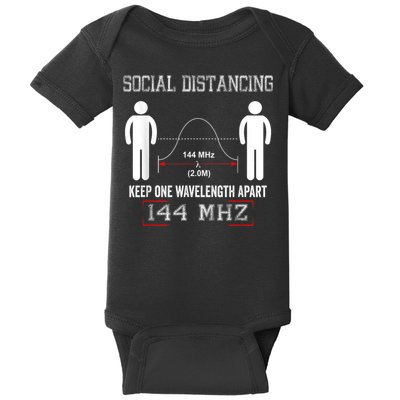 Amateur Radio Ham Social Distancing Ham Radio Operator Baby Bodysuit