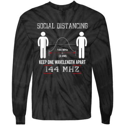 Amateur Radio Ham Social Distancing Ham Radio Operator Tie-Dye Long Sleeve Shirt