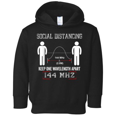 Amateur Radio Ham Social Distancing Ham Radio Operator Toddler Hoodie