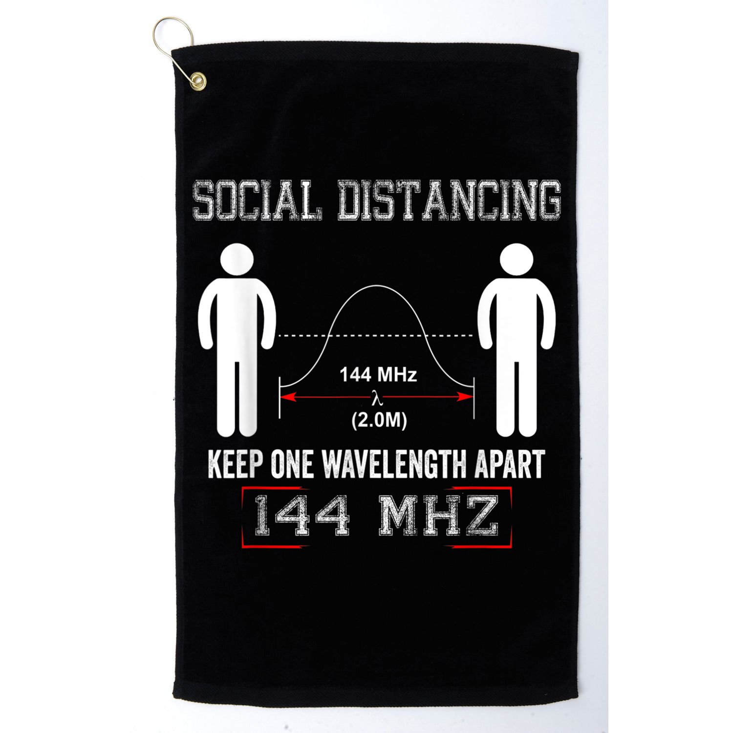 Amateur Radio Ham Social Distancing Ham Radio Operator Golf Towel