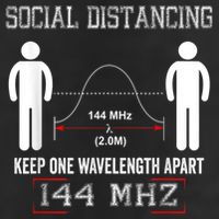 Amateur Radio Ham Social Distancing Ham Radio Operator Golf Towel