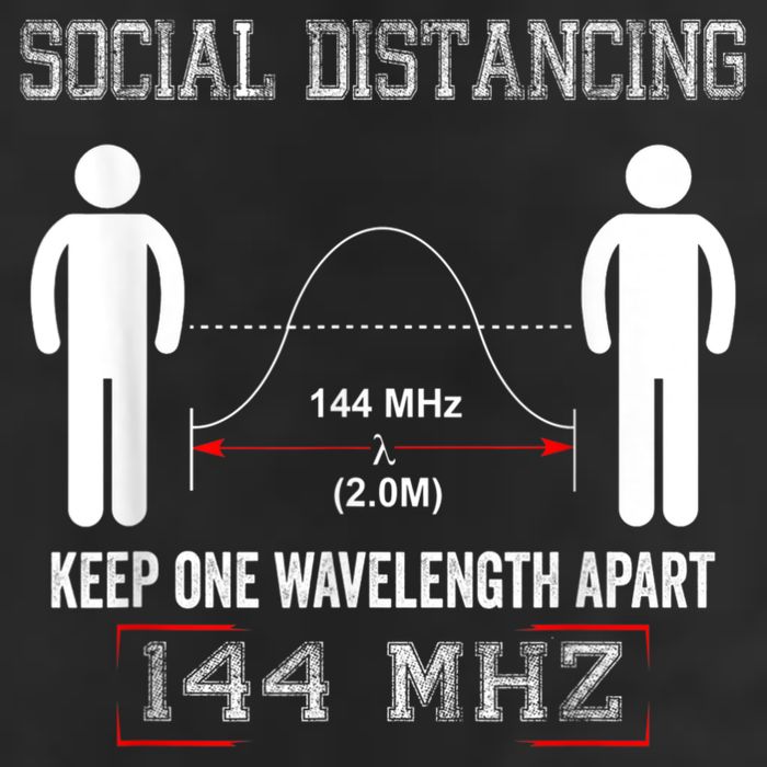 Amateur Radio Ham Social Distancing Ham Radio Operator Golf Towel
