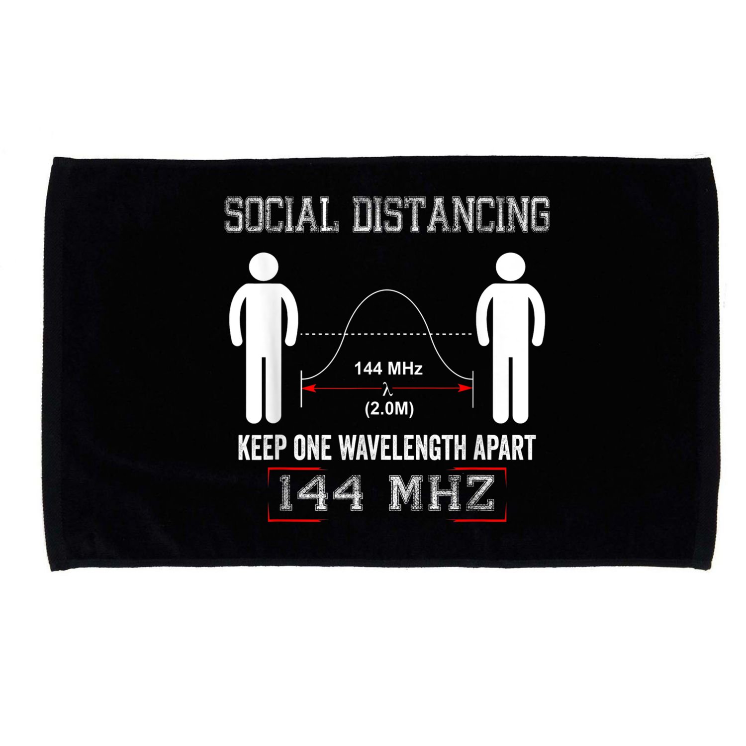 Amateur Radio Ham Social Distancing Ham Radio Operator Microfiber Hand Towel