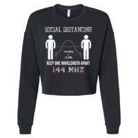 Amateur Radio Ham Social Distancing Ham Radio Operator Cropped Pullover Crew