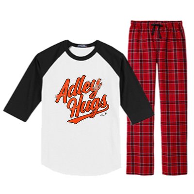 A.D.L.E.Y R.U.T.S.C.H.M.A.N Hug Script Baltimore Baseball Raglan Sleeve Pajama Set