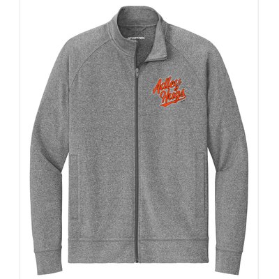 A.D.L.E.Y R.U.T.S.C.H.M.A.N Hug Script Baltimore Baseball Stretch Full-Zip Cadet Jacket