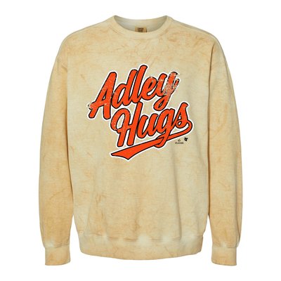 A.D.L.E.Y R.U.T.S.C.H.M.A.N Hug Script Baltimore Baseball Colorblast Crewneck Sweatshirt