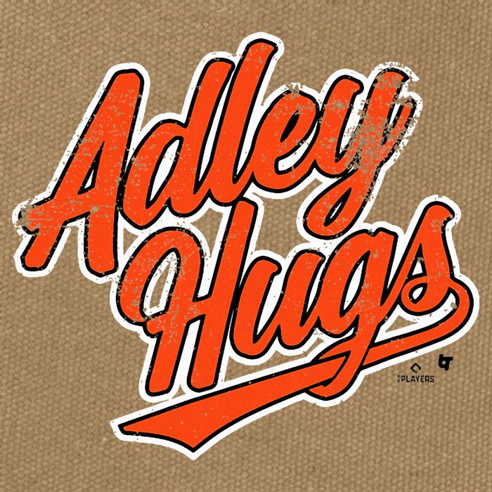 A.D.L.E.Y R.U.T.S.C.H.M.A.N Hug Script Baltimore Baseball Cotton Canvas Backpack