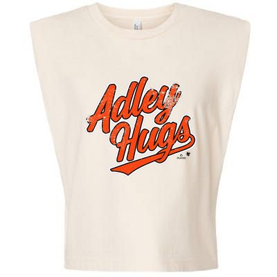 A.D.L.E.Y R.U.T.S.C.H.M.A.N Hug Script Baltimore Baseball Garment-Dyed Women's Muscle Tee