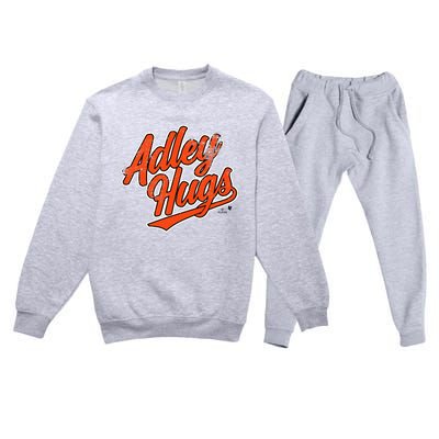 A.D.L.E.Y R.U.T.S.C.H.M.A.N Hug Script Baltimore Baseball Premium Crewneck Sweatsuit Set