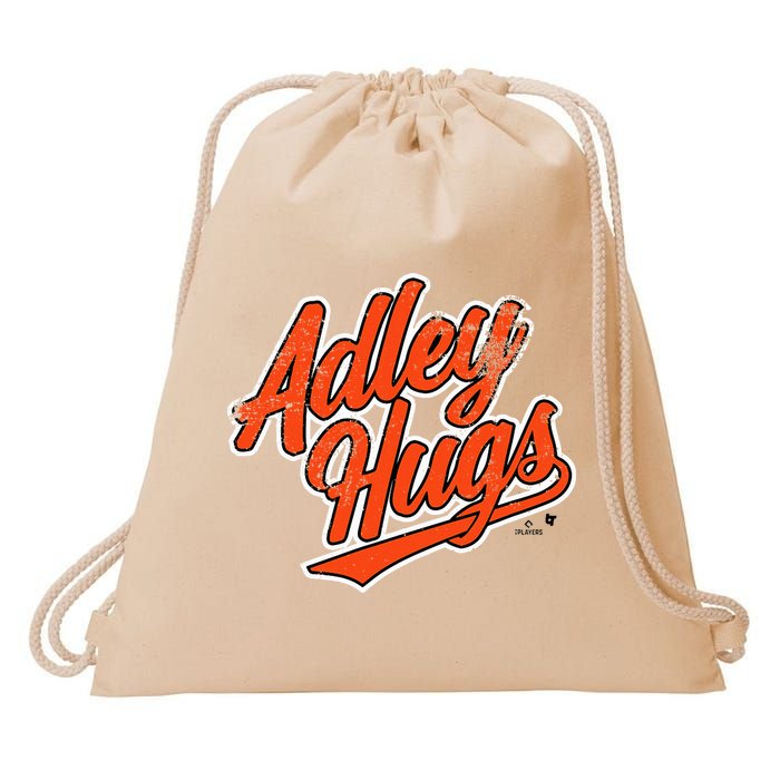 A.D.L.E.Y R.U.T.S.C.H.M.A.N Hug Script Baltimore Baseball Drawstring Bag