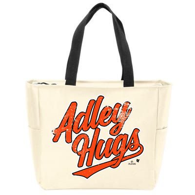 A.D.L.E.Y R.U.T.S.C.H.M.A.N Hug Script Baltimore Baseball Zip Tote Bag