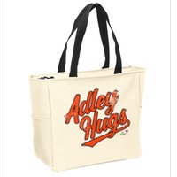 A.D.L.E.Y R.U.T.S.C.H.M.A.N Hug Script Baltimore Baseball Zip Tote Bag