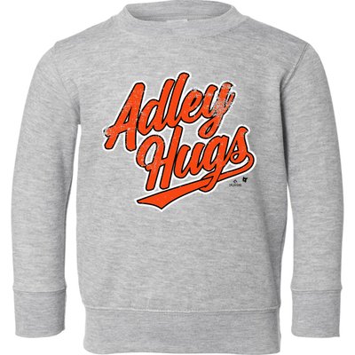 A.D.L.E.Y R.U.T.S.C.H.M.A.N Hug Script Baltimore Baseball Toddler Sweatshirt