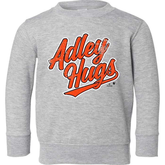 A.D.L.E.Y R.U.T.S.C.H.M.A.N Hug Script Baltimore Baseball Toddler Sweatshirt
